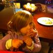 Evelyn Enjoys a Smoked Turkey Leg